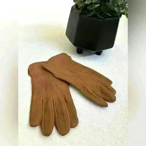 Accessories - Ladies Vintage Deerskin Leather Gloves Size 7